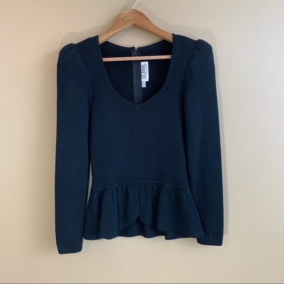 St. John Sweaters - Vintage St. John Peplum Sweater v-neck RELISTED